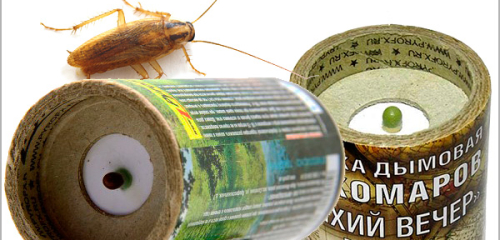 Insektizide Rauchkerzen zur Kakerlakenvernichtung in der Wohnung