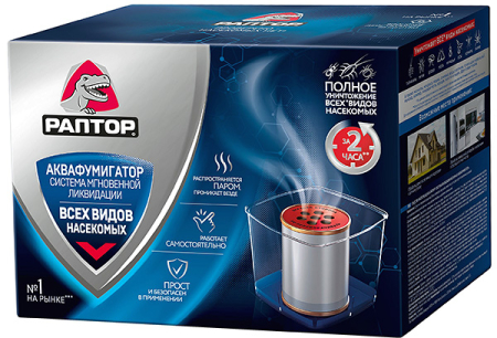 Aquafumigator Raptor zur Bekämpfung von Wanzen und Schaben