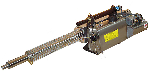 Und auf diesem Foto ist ein Heißnebelgenerator zu sehen. Und auf diesem Foto ist ein Heißnebelgenerator zu sehen.