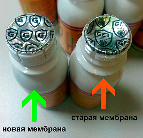 Das Originalmittel hat eine Folienmembran mit dem Get-Logo Das Originalmittel hat eine Folienmembran mit dem Get-Logo