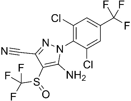 Insektizid Fipronil: chemische Formel