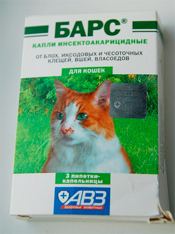Beispiel: Floh-Tropfen für Katzen Bars Beispiel: Floh-Tropfen für Katzen Bars