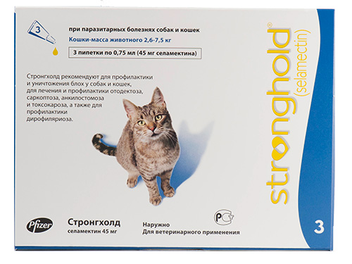 Spot-on-Präparat gegen Flöhe für Katzen Stronghold Spot-on-Präparat gegen Flöhe für Katzen Stronghold