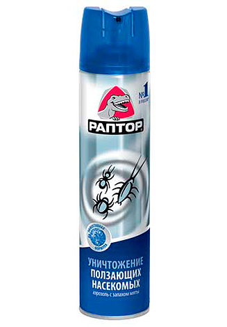 Insektizid-Aerosol Raptor - ziemlich wirksam gegen Flöhe Insektizid-Aerosol Raptor