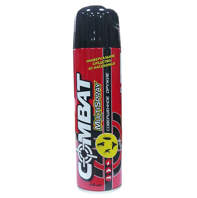 Combat Multispray kann nicht nur zur Vernichtung von Bettwanzen, sondern auch von Kakerlaken, Flöhen oder Mücken verwendet werden Combat Multispray kann nicht nur zur Vernichtung von Bettwanzen, sondern auch von Kakerlaken, Flöhen oder Mücken verwendet werden