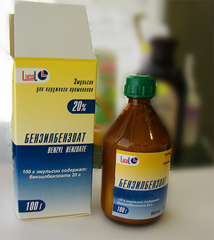 Benzylbenzoat in Emulsionsform Benzylbenzoat in Emulsionsform