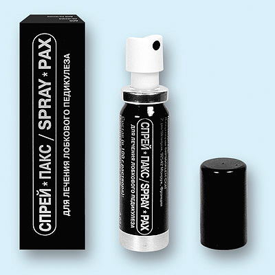 Das Mittel gegen Filzläuse Spray-Pax ist auch gegen Kopfläuse wirksam. Das Mittel gegen Filzläuse Spray-Pax ist auch gegen Kopfläuse wirksam.