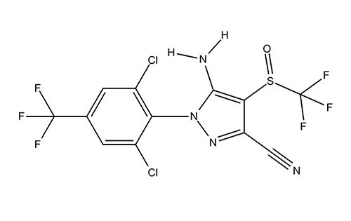 Insektizid Fipronil - chemische Formel