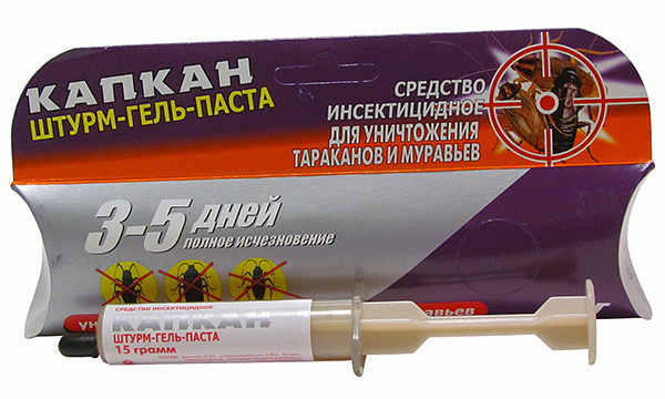 Sturm-Gel-Paste Kapkan zur Vernichtung von Kakerlaken und Ameisen