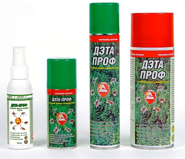 Aerosole und Spray gegen Zecken DEET-Profi