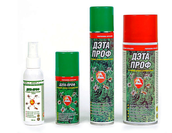 Aerosole und Spray gegen Zecken DETA-PROF Aerosole und Spray gegen Zecken DETA-PROF