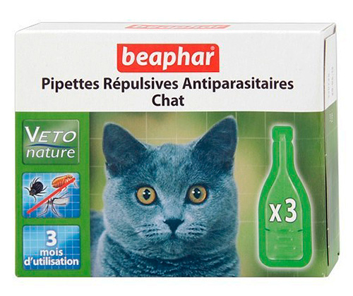 Beaphar : gouttes antipuces pour chats