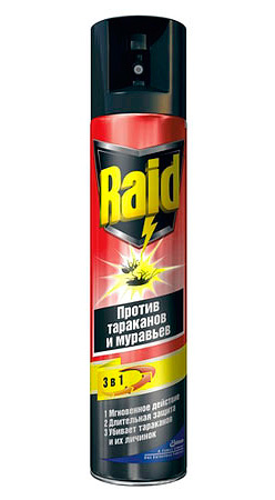 Aérosol contre les cafards et les fourmis Raid Aérosol contre les cafards et les fourmis Raid