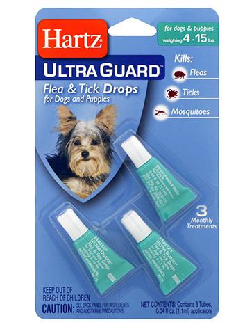 Gouttes antipuces pour chiens Hartz Ultra Guard Gouttes antipuces pour chiens Hartz Ultra Guard