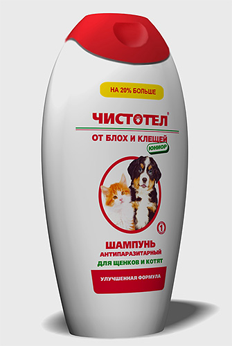 Tchistotel - l'un des shampoings antipuces les plus populaires pour chiens.