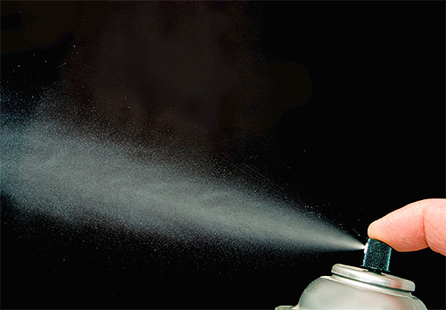 Les aérosols insecticides : ils agissent rapidement mais souvent leur action n'atteint pas le nid.