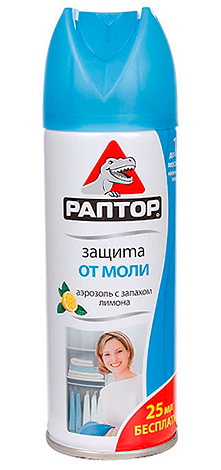 Aérosol Raptor Protection contre les mites Aérosol Raptor Protection contre les mites