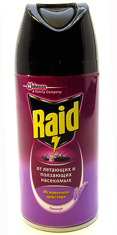 Le produit anti-insectes Raid est largement utilisé dans les foyers, y compris contre les punaises de lit.
