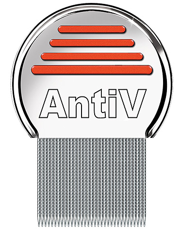 Le peigne AntiV est un outil très efficace pour peigner les poux et les lentes des cheveux.