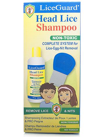 Le shampoing anti-poux LiceGuard convient bien aux enfants.