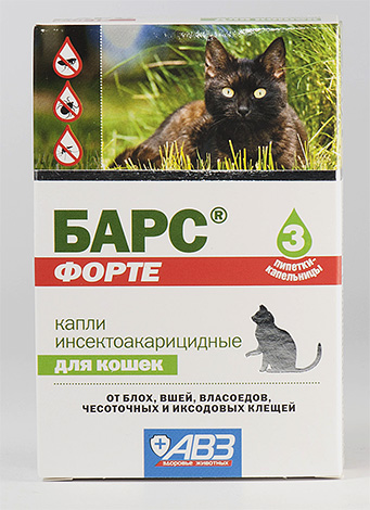 Gouttes insecto-acaricides Bars Gouttes insecto-acaricides Bars