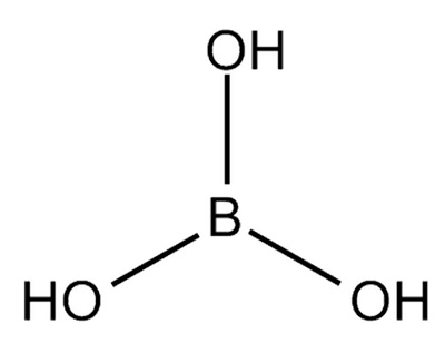 Formule chimique de l'acide borique Formule chimique de l'acide borique