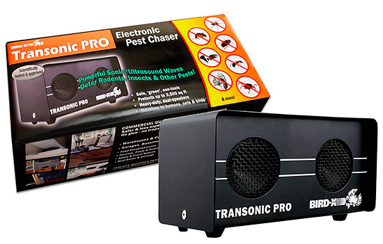 Répulsif pour oiseaux, insectes et rongeurs Bird-X Transonic Pro Répulsif pour oiseaux, insectes et rongeurs Bird-X Transonic Pro
