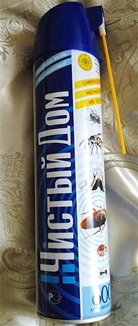 Produit aérosol anti-insectes Chistiy Dom. Produit aérosol anti-insectes Chistiy Dom.