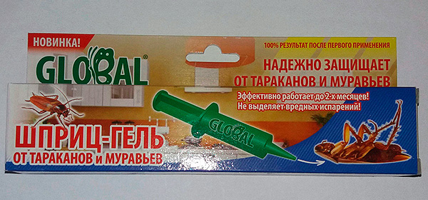 Seringue-gel contre les cafards et les fourmis Global