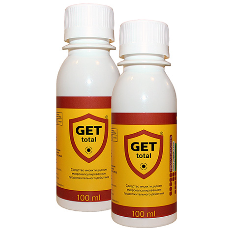Le populaire insecticide Get Total élimine également efficacement les acariens. Le populaire insecticide Get Total élimine également efficacement les acariens.