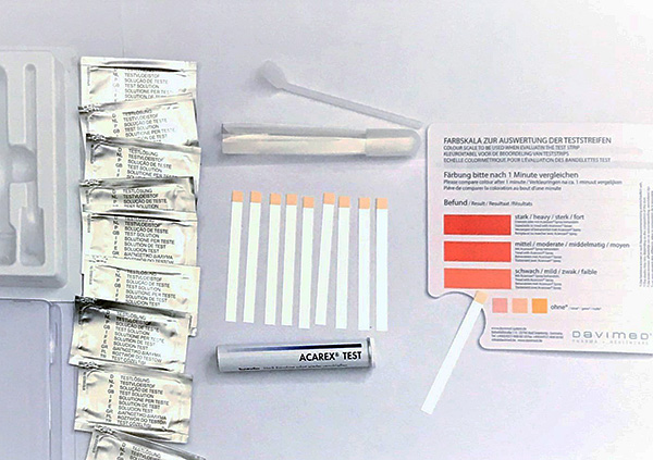 Voici à quoi ressemble un système de test pour évaluer la présence d'allergènes d'acariens dans un appartement. Voici à quoi ressemble un système de test pour évaluer la présence d'allergènes d'acariens dans un appartement.