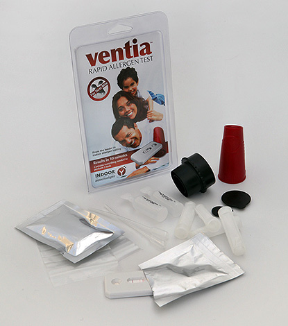Le kit de test Ventia permet de détecter la présence d'allergènes d'acariens dans la maison.