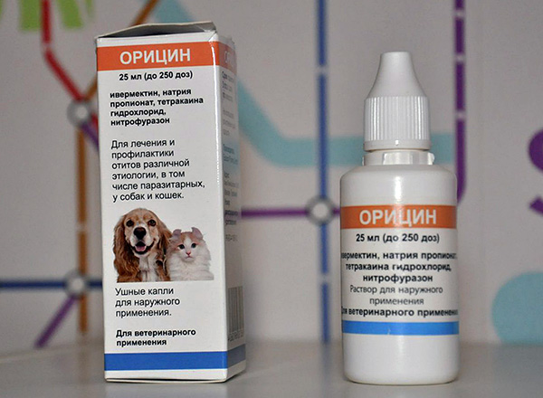 Gouttes auriculaires pour chats et chiens Oricin Gouttes auriculaires pour chats et chiens Oricin