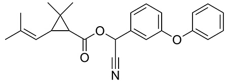 Cyphénothrine : formule chimique Cyphénothrine : formule chimique